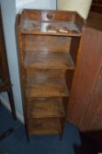 Small Oak Four Height Bookshelves
