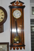 Ornate Mahogany Cased Wall Clock