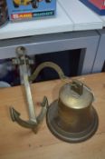 Brass Bell on an Anchor
