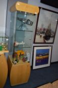 Glazed Display Cabinet on Wooden Base