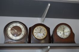 Three Mantel Clocks