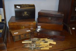 Collection of Six Wooden Boxes