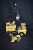 Large Tonka Crane and a Small Tonka Steam Roller