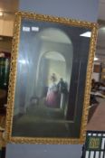 Gilt Framed Print - Young Couple