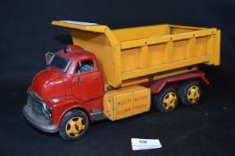 1960's Japanese Yonezawa Tinplate Dump Truck