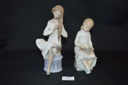 Pair of Nao Lladro Figurines