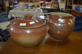 Two Large Stoneware Vessels