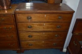 Georgian Mahogany Four Drawer Chest