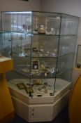Large Glazed Corner Display Cabinet