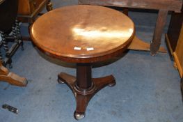Mahogany Tilt Top Table on Pedestal Base