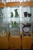 Glazed Display Cabinet on Wooden Base