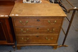 Georgian Mahogany Three Drawer Chest