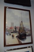Framed and Signed Jack Rigg Print - Hull Marina