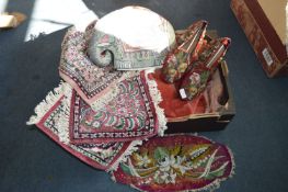 Large Collection of Embroidered Slippers and Fabri