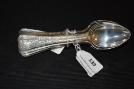 Set of Twelve Silver Teaspoons - Sheffield 1910, a