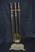 Brass Fireside Companion Set