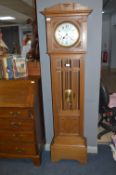 Oak Long Case Clock with Westminster Chimes