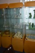 Glazed Display Cabinet on Wooden Base