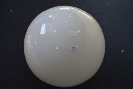 Large White Glass Globe