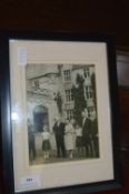 Framed Photograph of President Eisenhower with the Royal Family at Balmoral 1959