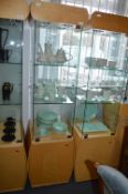 Glazed Display Cabinet on Wooden Base