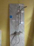 *Chrome Shower on Marble Effect Board