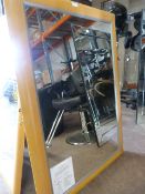 Wood Framed Mirror 106x75cm
