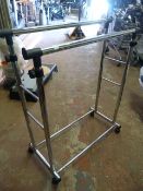 Adjustable Clothes Rail on Wheels