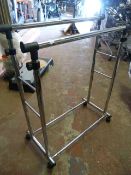 Adjustable Clothes Rail on Wheels