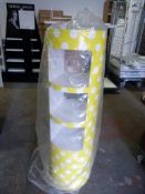 Yellow Spotted Shop Display Shelf