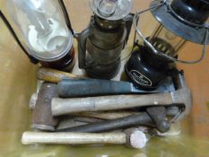 Box of Tilley Lamps and Tools