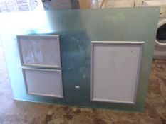 *Clear Blue Perspex Noticeboard 100x150cm