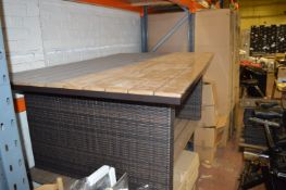 *Dark Brown Borneo Dining Table