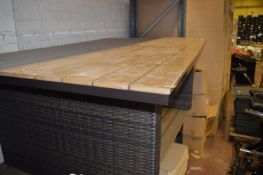 *Dark Brown Borneo Dining Table