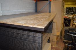 *Dark Brown Borneo Dining Table