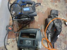 Black & Decker Jig Saw, Energiser Jig Saw and a Bl