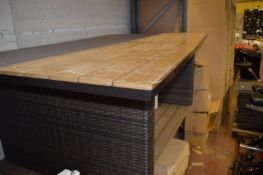 *Dark Brown Borneo Dining Table