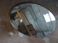 *Bevelled Edged Oval Bathroom Mirror 60x45cm