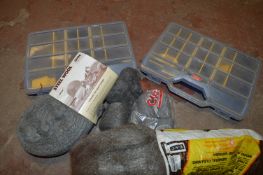 Two Small Storage Cases and a Quantity of Wire Woo