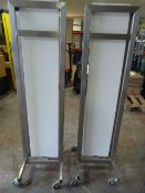 Pair of Advertising Board Frames on Wheels