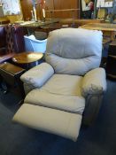 Leather Upholstered Reclining Chair