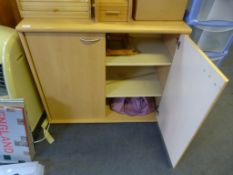 Beech Effect Two Door Cupboard