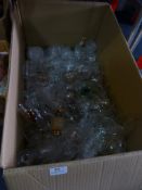 Box of Wine Glasses, etc.