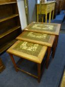 1970's Nest of Tile Topped Tables