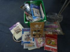 Box Containing Crafts Materials