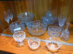 Collection of Cut Glassware