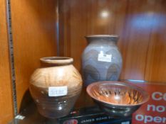 Three Pieces of Studio Pottery
