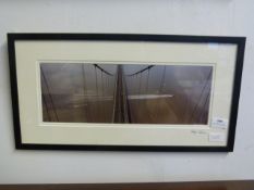 Signed Photograph - Bridge & Speedboat