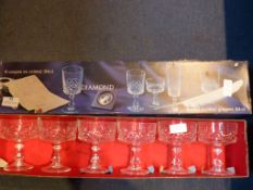 Set of Six Lead Crystal Glasses