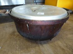 Large Lidded Cauldron